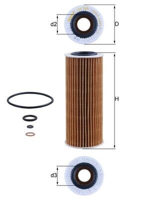 MAHLE ORIGINAL OX 368D1 Číslo výrobce: 70317060. EAN: 4009026508008.