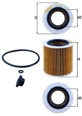 MAHLE ORIGINAL OX 387D1 Číslo výrobce: 72356756. EAN: 4009026934050.