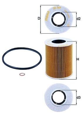 MAHLE ORIGINAL OX 369D Číslo výrobce: 70345848. EAN: 4009026509913.