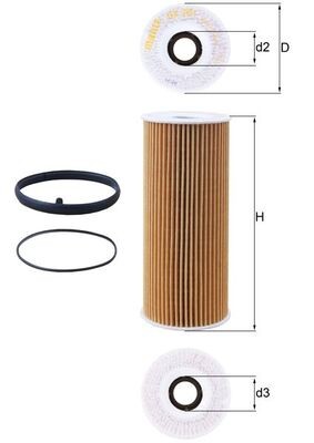 MAHLE ORIGINAL OX 381D Číslo výrobce: 70327654. EAN: 4009026509326.