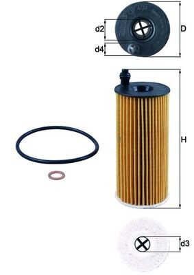 MAHLE ORIGINAL OX 404D Číslo výrobce: 70516632. EAN: 4009026730423.
