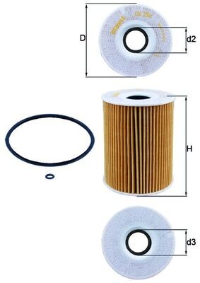 MAHLE ORIGINAL OX 254D1 Číslo výrobce: 70316362. EAN: 4009026507797.