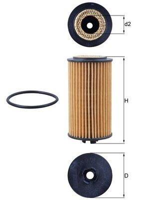 MAHLE ORIGINAL OX 978D Číslo výrobce: 72352746. EAN: 4009026933527.