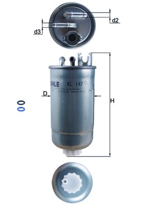 MAHLE ORIGINAL KL 147D Číslo výrobce: 78427973. EAN: 4009026101902.