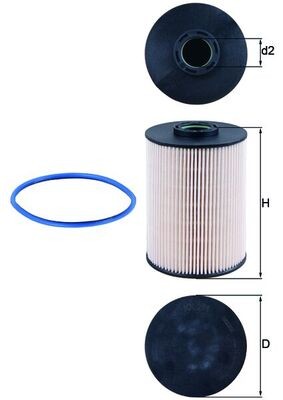 MAHLE ORIGINAL KX 211D Číslo výrobce: 70327756. EAN: 4009026509388.