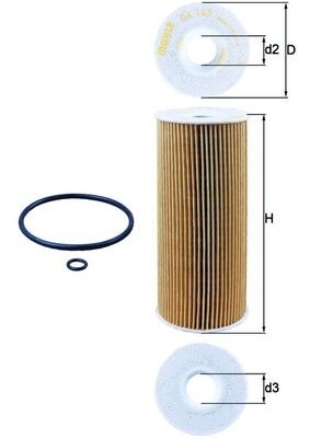 MAHLE ORIGINAL OX 143D Číslo výrobce: 79605627. EAN: 4009026051009.