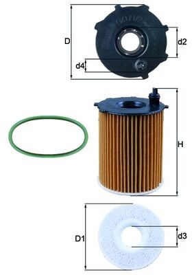 MAHLE ORIGINAL OX 171/2D1 Číslo výrobce: 72348573. EAN: 4009026932551.