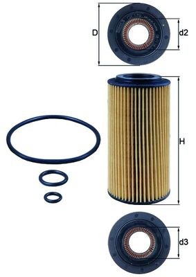 MAHLE ORIGINAL OX 179D Číslo výrobce: 78434912. EAN: 4009026102961.