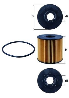 MAHLE ORIGINAL OX 210D Číslo výrobce: 76543615. EAN: 4009026304518.