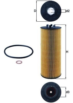 MAHLE ORIGINAL OX 164D Číslo výrobce: 79690728. EAN: 4009026084366.