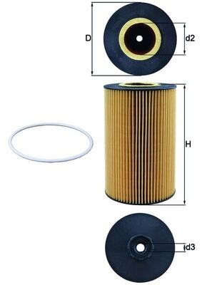 MAHLE ORIGINAL OX 425D Číslo výrobce: 70366711. EAN: 4009026601914.