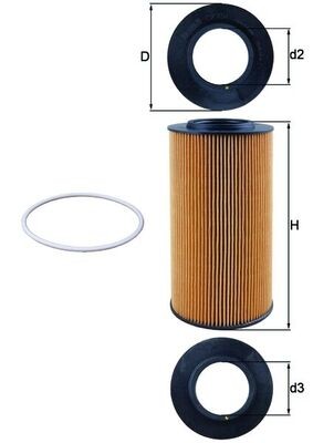 MAHLE ORIGINAL OX 434D Číslo výrobce: 70383215. EAN: 4009026719107.