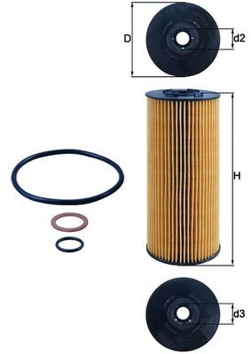 MAHLE ORIGINAL OX 137D2 Číslo výrobce: 79618315. EAN: 4009026060797.