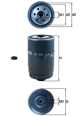 MAHLE ORIGINAL KC 503D Číslo výrobce: 72427302. EAN: 4009026966303.