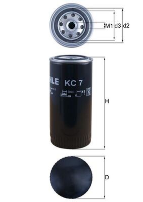 MAHLE ORIGINAL KC 7 Číslo výrobce: 77002918. EAN: 4009026000106.