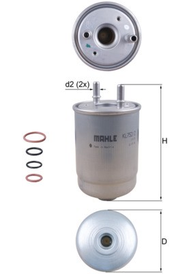 MAHLE ORIGINAL KL 752/2D Číslo výrobce: 72375134. EAN: 4009026939963.