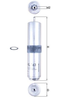 MAHLE ORIGINAL KL 763D Číslo výrobce: 70539024. EAN: 4009026834046.