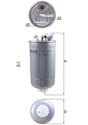 MAHLE ORIGINAL KL 147/1D Číslo výrobce: 76593016. EAN: 4009026309728.