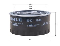 MAHLE ORIGINAL OC 98