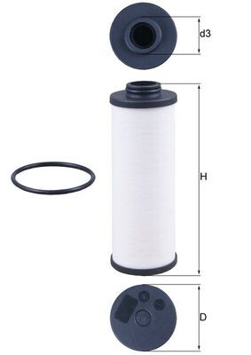 MAHLE ORIGINAL HX 186D Číslo výrobce: 72568557. EAN: 4057635005791.