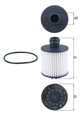 MAHLE ORIGINAL OX 1171D Číslo výrobce: 72459353. EAN: 4009026979686.