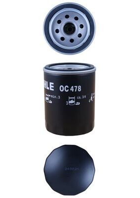 MAHLE ORIGINAL OC 478 Číslo výrobce: 76824197. EAN: 4009026502693.