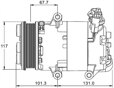 MAHLE ORIGINAL ACP 1330 000P Číslo výrobce: 351334041. EAN: 4057635038836.