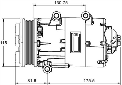 MAHLE ORIGINAL ACP 1331 000P Číslo výrobce: 351334051. EAN: 4057635038843.