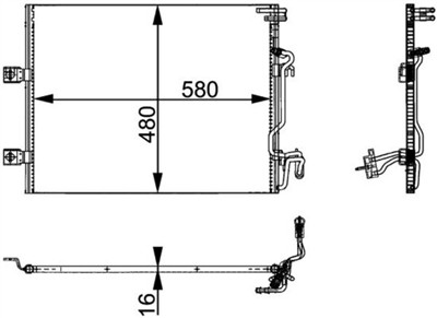 MAHLE ORIGINAL AC 364 000P Číslo výrobce: 351301611. EAN: 4057635021821.