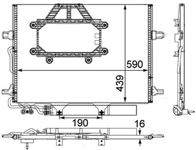 MAHLE ORIGINAL AC 453 000P Číslo výrobce: 351303451. EAN: 4057635023122.