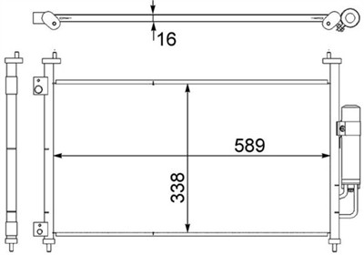 MAHLE ORIGINAL AC 464 000S Číslo výrobce: 351303641. EAN: 4057635023313.