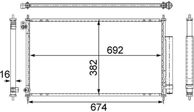 MAHLE ORIGINAL AC 467 001S Číslo výrobce: 351303681. EAN: 4057635023368.