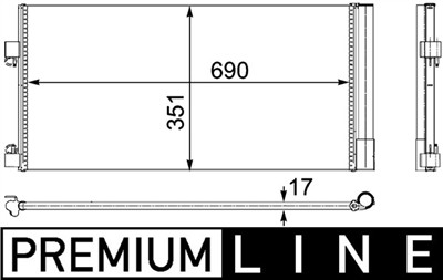 MAHLE ORIGINAL AC 486 000P Číslo výrobce: 351304241. EAN: 4057635023573.