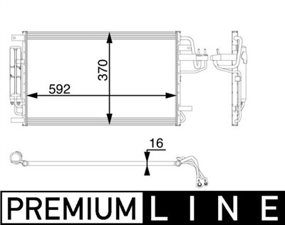 MAHLE ORIGINAL AC 57 000P Číslo výrobce: 351006561. EAN: 4057635018173.