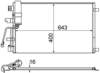 MAHLE ORIGINAL AC 607 001S Číslo výrobce: 351310221. EAN: 4057635024792.