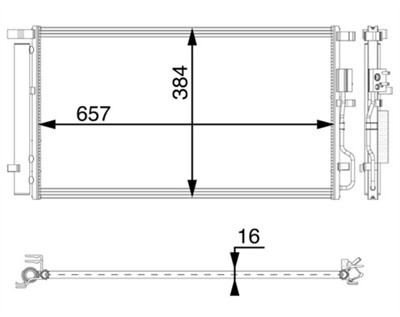 MAHLE ORIGINAL AC 64 000P Číslo výrobce: 351008181. EAN: 4057635018241.