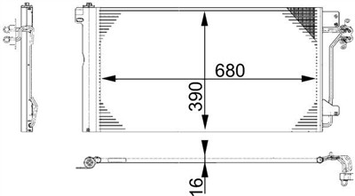 MAHLE ORIGINAL AC 672 000S Číslo výrobce: 351317654. EAN: 4057635025577.