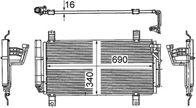 MAHLE ORIGINAL AC 714 000S Číslo výrobce: 351318791. EAN: 4057635025973.