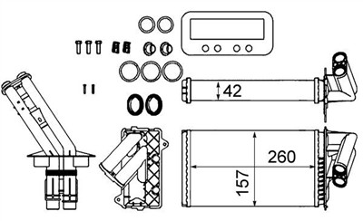 MAHLE ORIGINAL AH 103 000S Číslo výrobce: 8FH 351 311-714. EAN: 4057635045940.