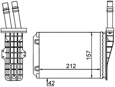 MAHLE ORIGINAL AH 209 000S Číslo výrobce: 8FH 351 316-534. EAN: 4057635047081.