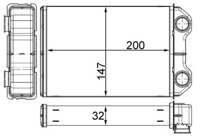 MAHLE ORIGINAL AH 251 000S Číslo výrobce: 8FH 351 511-614. EAN: 4057635047463.