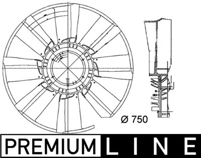 MAHLE ORIGINAL CFW 34 000P Číslo výrobce: 376756081. EAN: 4057635060554.