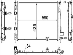 MAHLE ORIGINAL CR 1075 000S