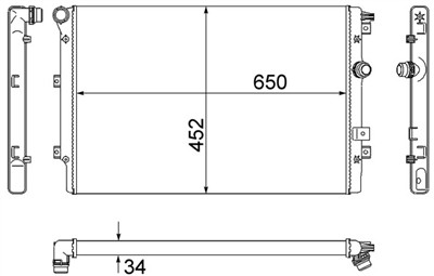 MAHLE ORIGINAL CR 2032 000S Číslo výrobce: 376901021. EAN: 4057635102766.