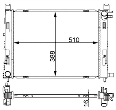 MAHLE ORIGINAL CR 2166 000S Číslo výrobce: 376912244. EAN: 4057635103985.