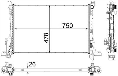 MAHLE ORIGINAL CR 84 000P Číslo výrobce: 376701581. EAN: 4057635080484.