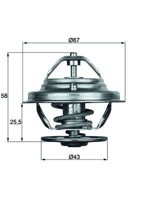 MAHLE ORIGINAL TX 19 75D Číslo výrobce: 2.086.75.312. EAN: 4250192910663.