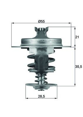 MAHLE ORIGINAL TX 67 83D Číslo výrobce: 6.148.83. EAN: 4250192937745.