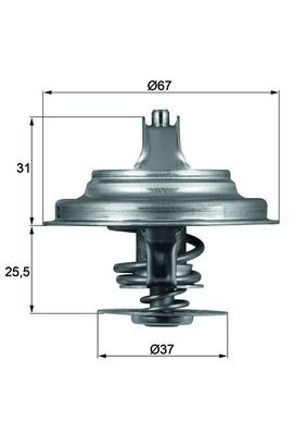 MAHLE ORIGINAL TX 25 87D Číslo výrobce: 2.114.87.312. EAN: 4250192911349.