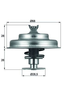 MAHLE ORIGINAL TX 75 80D Číslo výrobce: 6.124.80. EAN: 4250192917730.